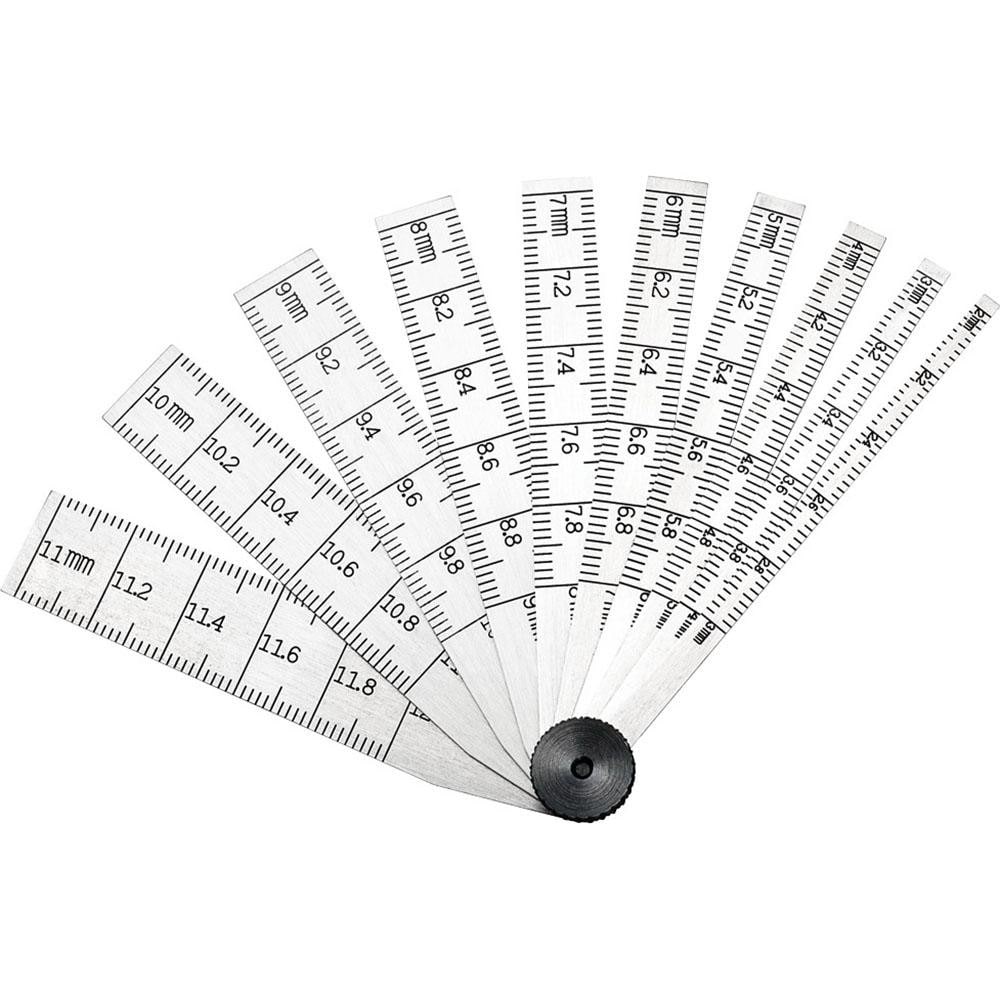 Starrett 56031 2 to 12mm Measurement, 10 Leaf Taper Gage Image