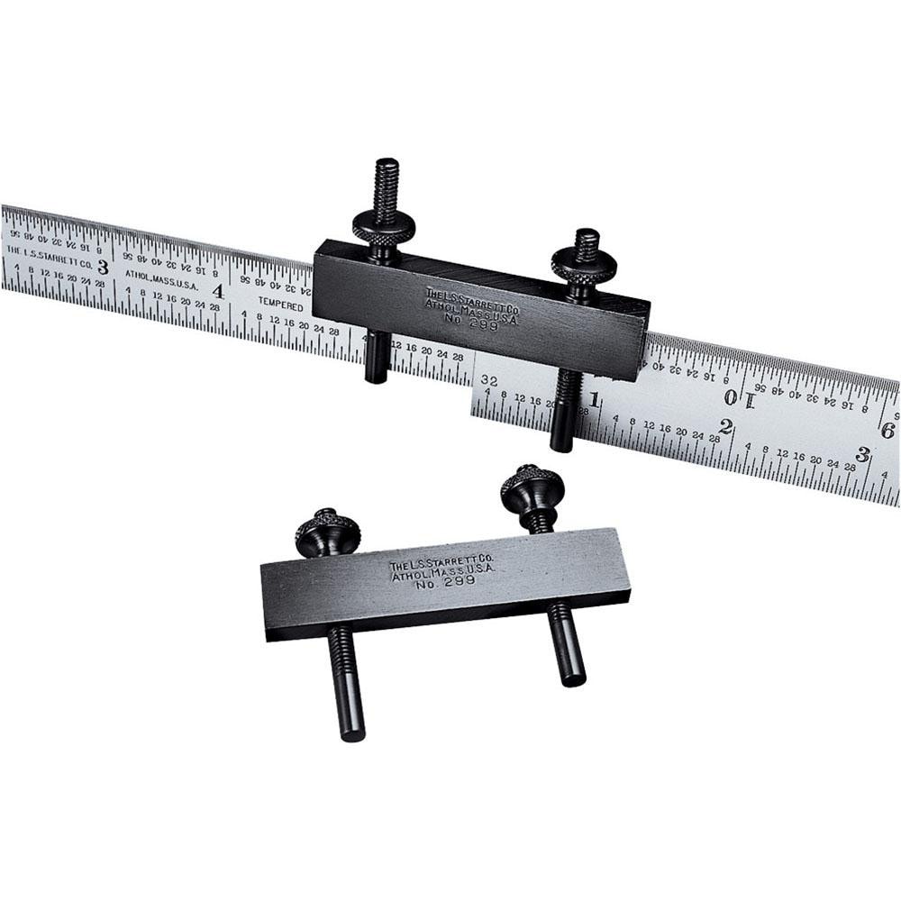 Starrett 51328 Rule & Scale Accessories; Type: Rule Clamp ; For Use With: Clamping 2 Rules Together ; Overall Length: 12in; 300mm ; Overall Width: 1.25in; 32mm Image