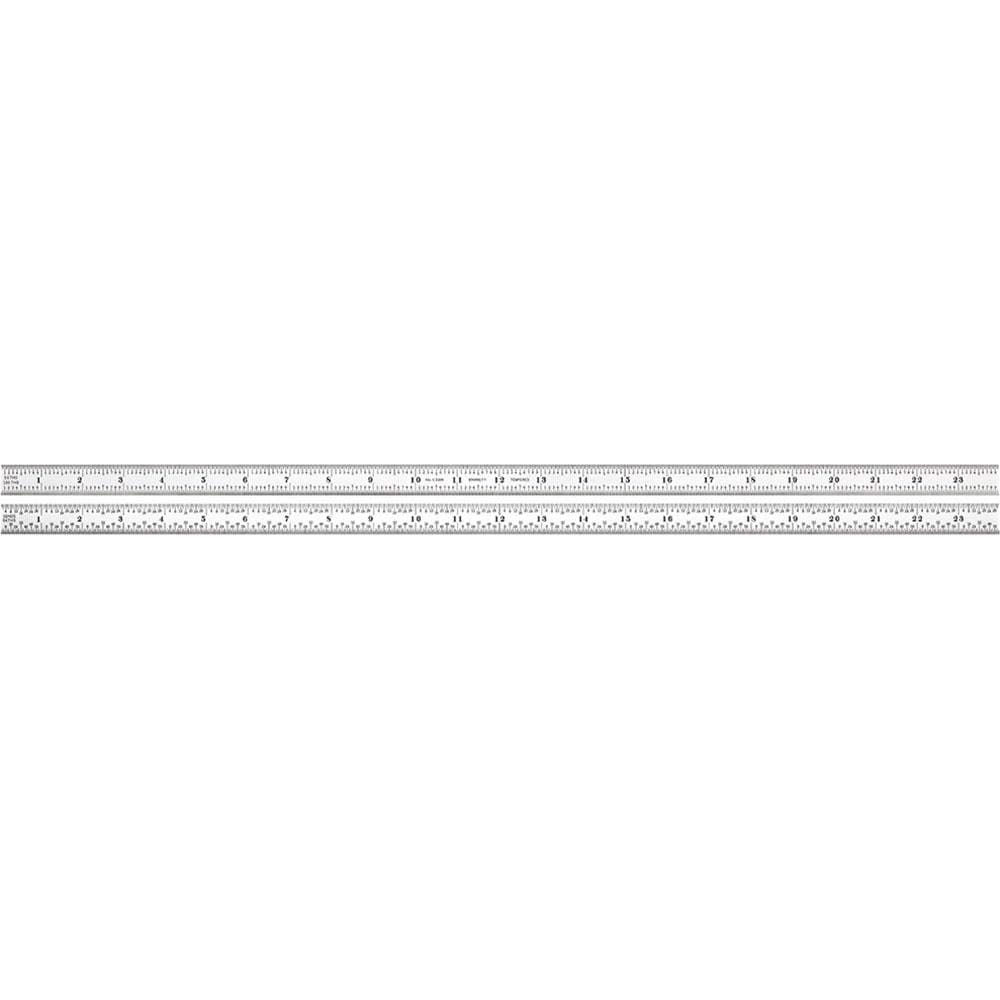 Starrett 51377 Steel Rule: 24" OAL, 16R Graduation, Flexible, 3/4" OAW Image