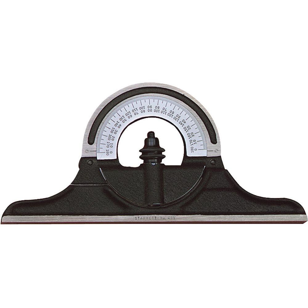 12 to 24 Inch Long Blade, Reversible Combination Square Protractor Head