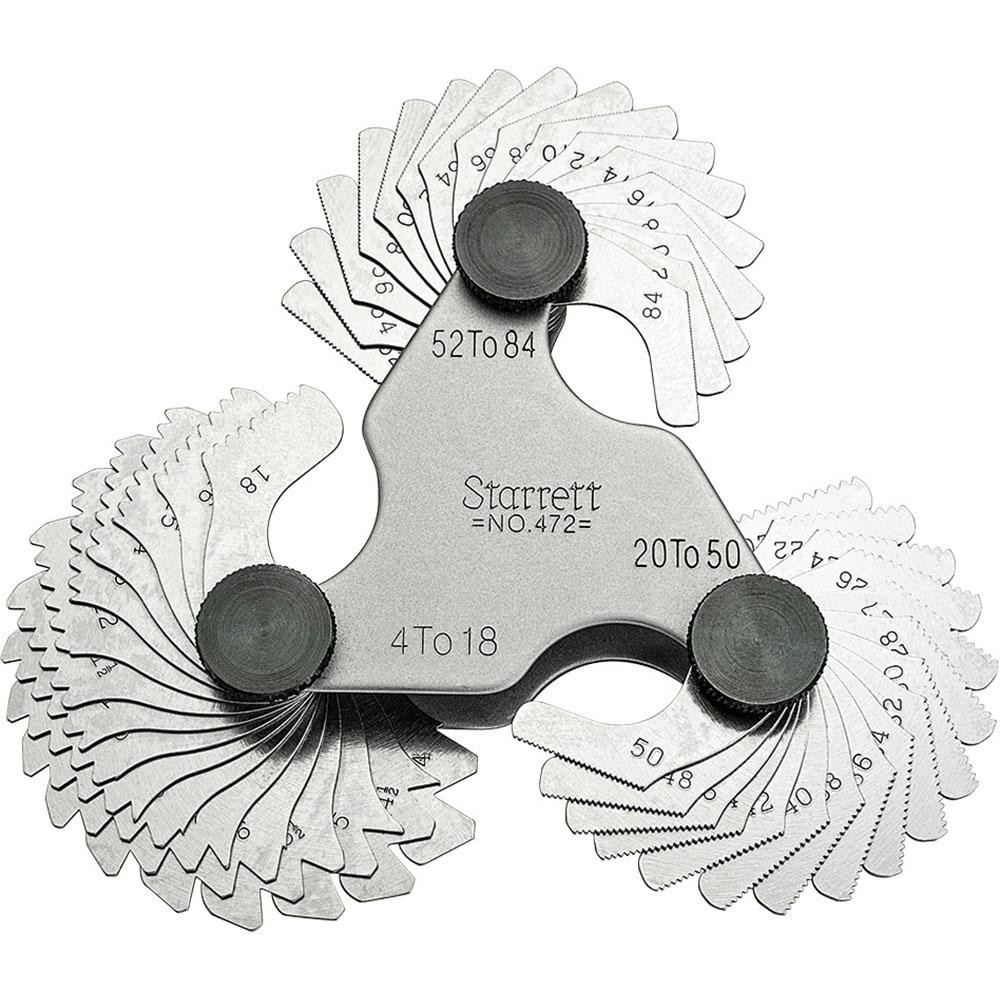 60 Degree Thread Pitch Gauge – 51 Blade Imperial Screw Gage (4-84 TPI)