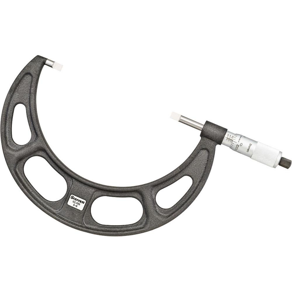 Blade Micrometer: Mechanical, 5 to 6" - Speeder Thimble