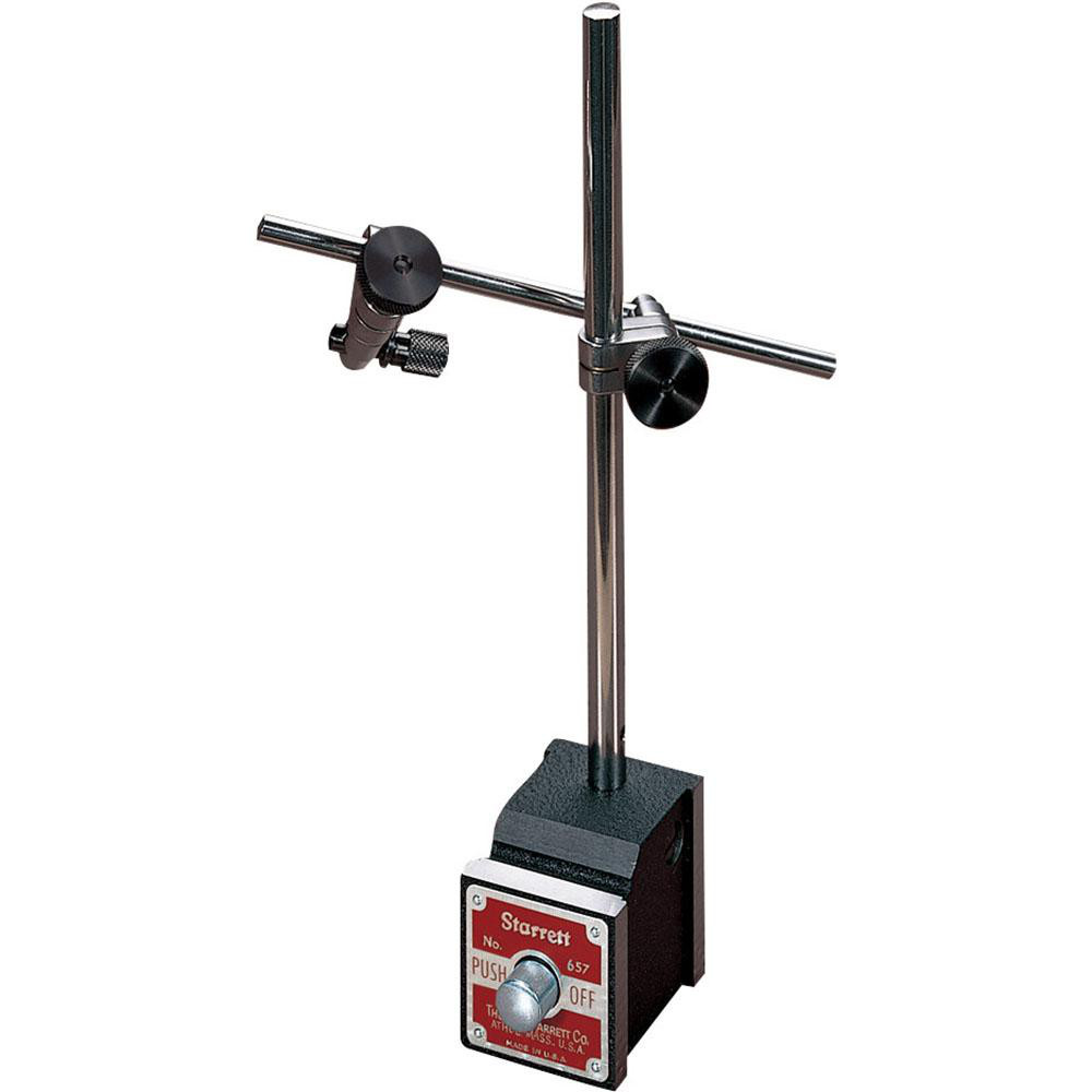 Indicator Positioner & Holder:  , Includes Base - Post & Rod, 150 lb Pull, 1-5/8" Base Length, 1" Base Height