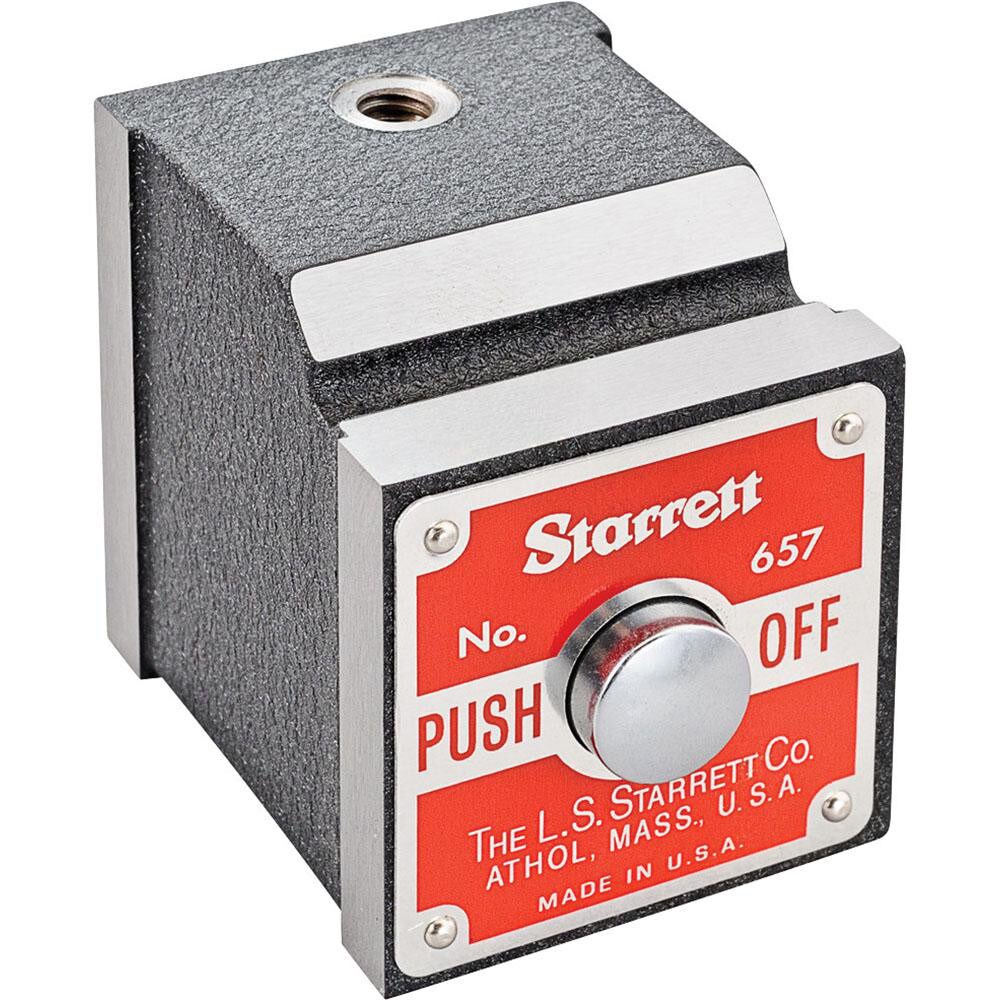 Magnetic Indicator Base: 47.63 mm Base Length, 41.28 mm Base Width, 49.21 mm Base Height, with On, Off Switch