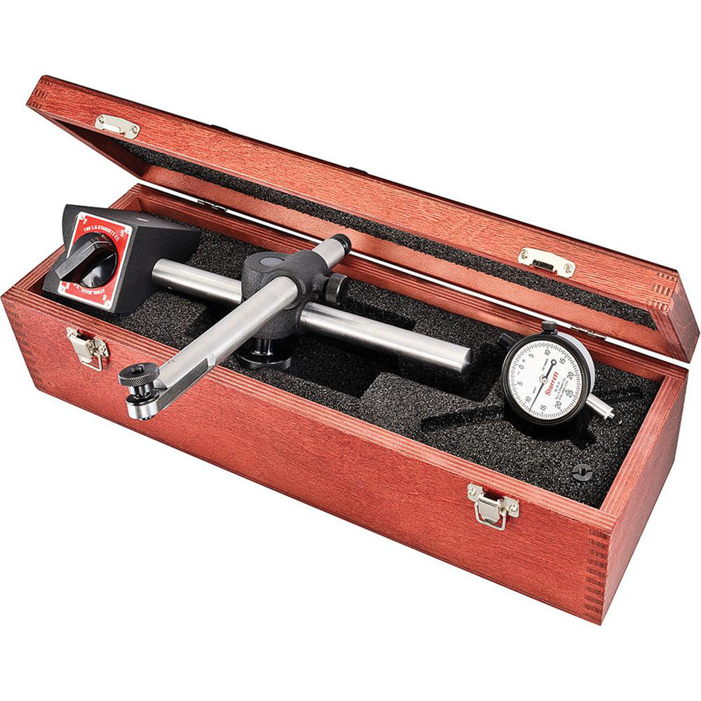 Starrett Dial Indicator & Base Kit 31/2" Base Length, 3" Base