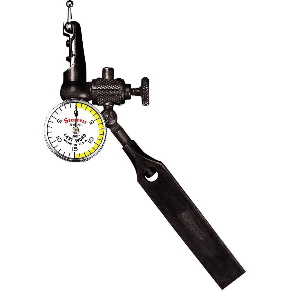 Starrett 52925 Test Indicator Kit: 4 Pc, 0.03" Measuring Range, 15/16" Dial Dia, 0-15-0 Dial Reading Image