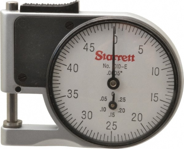 Starrett 53115 0 to 3/8" Measurement, 0.0005" Graduation, 1/2" Throat Depth, Dial Thickness Gage Image