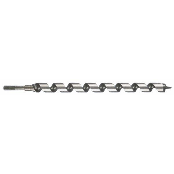 1-3/8", 7/16" Diam Hex Shank, 18" Overall Length with 12" Twist, Ship Auger Bit