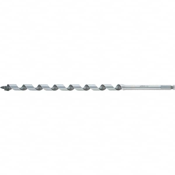 Lenox 145440081116 11/16", 7/16" Diam Hex Shank, 18" Overall Length with 12" Twist, Ship Auger Bit 