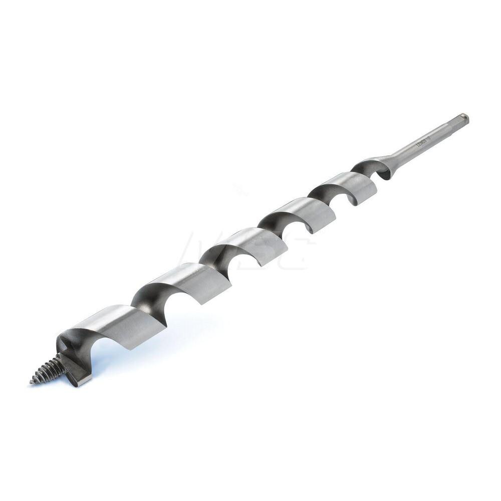 1-1/8", 7/16" Diam Hex Shank, 18" Overall Length with 12" Twist, Ship Auger Bit