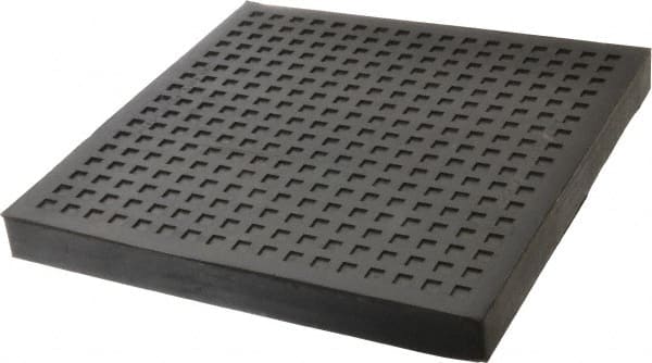 Mason Ind 10 Long x 10 Wide x 1 Thick, Rubber, Machinery Leveling Pad & Mat MPN:BBNR10X10