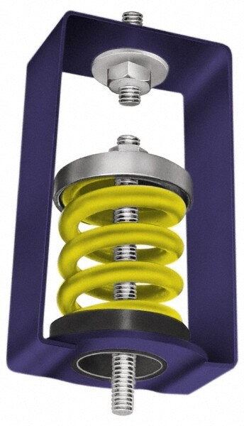 750 to 1,000 Lb Capacity, 0.75 to 1" Deflection, HSB, Vibration Control Hanger