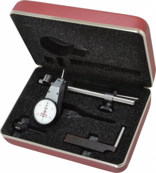 Starrett Test Indicator Kit 7 Pc, 0.03" Measuring Range, 13/8" Dial Dia, 0150 Dial Reading