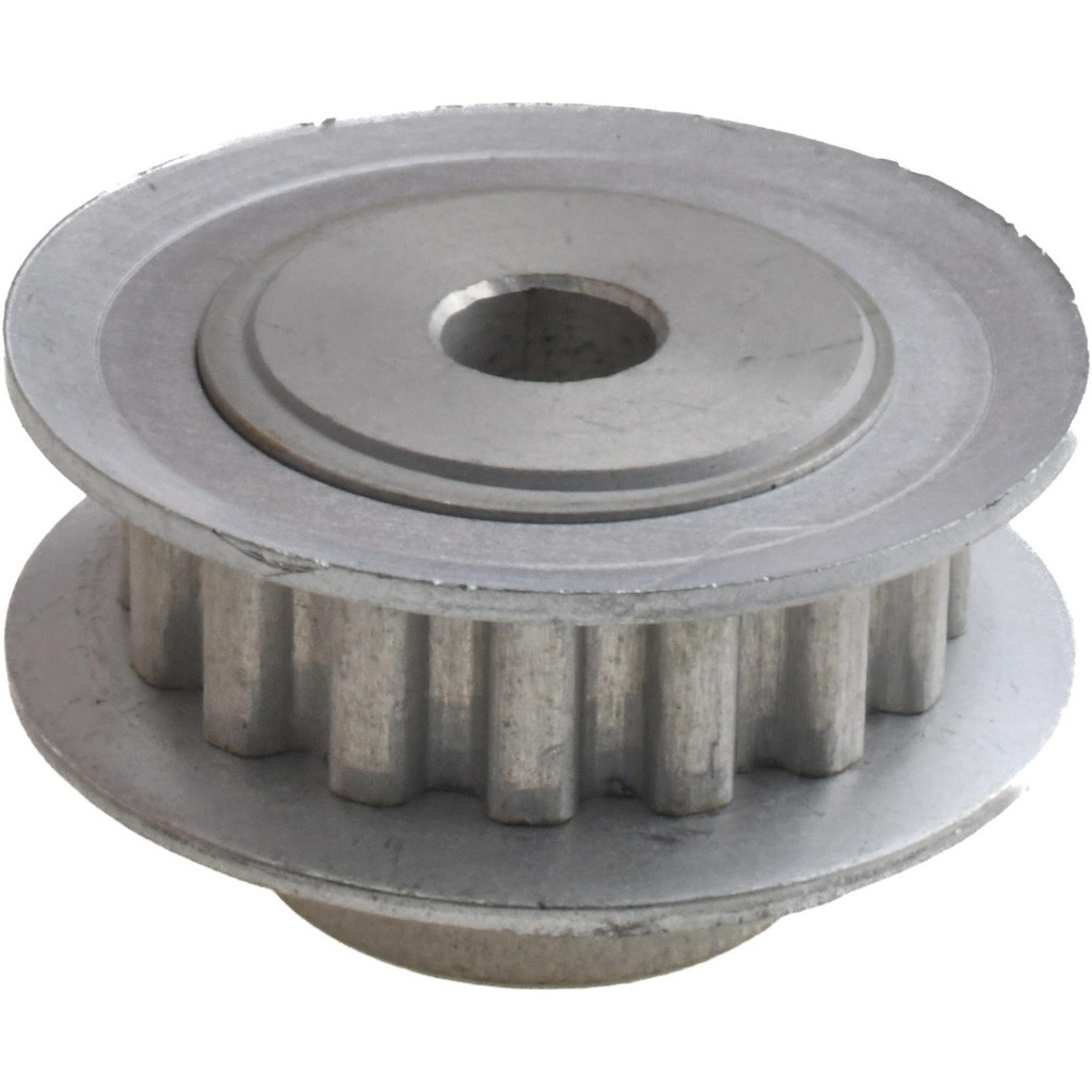 Power Drive | Value Collection 16 Tooth, 1/4" Inside x 1" Outside Dia, Hub & Flange Timing Belt Pulley - 1/4" Belt Width, 1.019" Pitch Dia, 0.438"