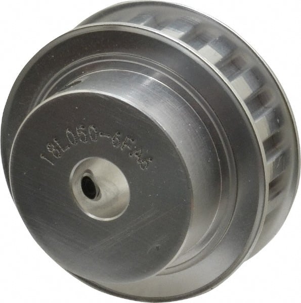 18 Tooth, 1/2" Inside x 2.119" Outside Diam, Hub & Flange Timing Belt Pulley