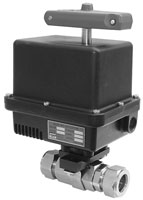 Motorized Automatic Ball Valve: 1/4" Pipe, Stainless Steel