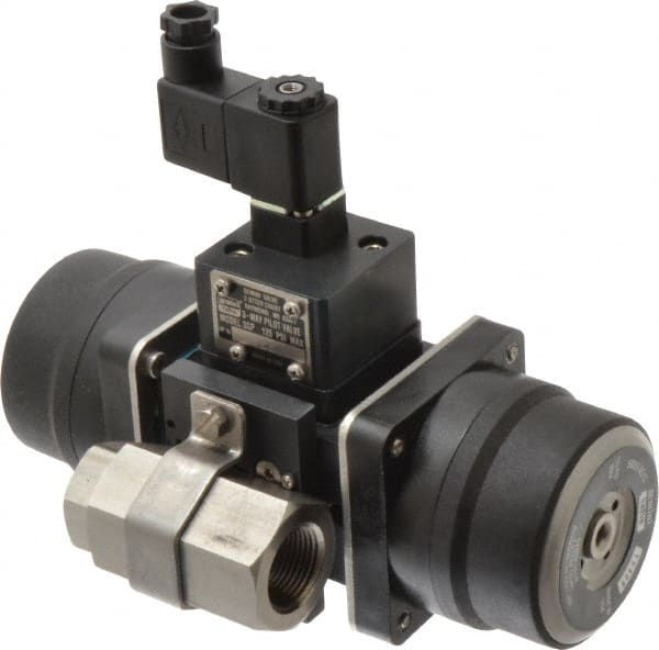 Gemini Valve 8666N512ASP86 Motorized Automatic Ball Valve: 3/4" Pipe, 150 & 720 Max psi, Stainless Steel 