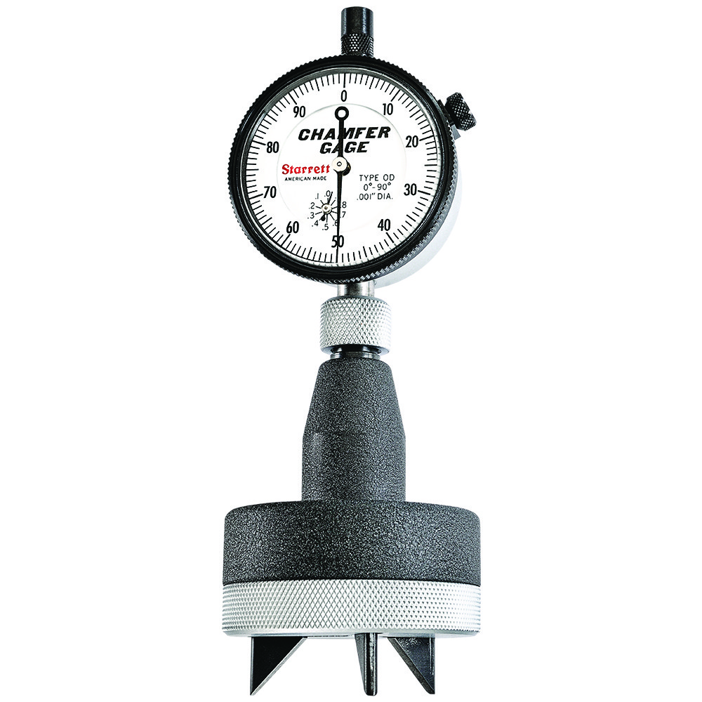Starrett 1 to 2", 0 to 90° Included Angle, External Chamfer Gage