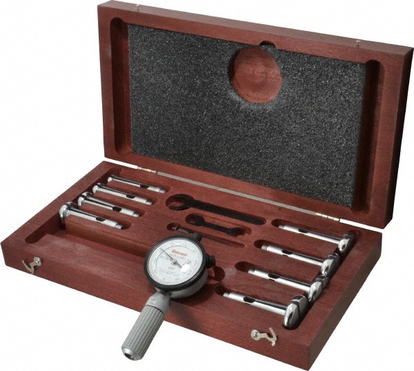 Starrett 7 Anvil, 0.56 to 1.565" Dial Bore Gage Set 86447604 MSC