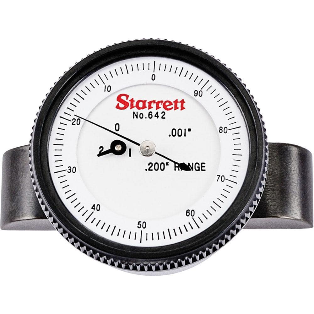 0 to 8.6 Inch Range, Steel, White Dial Depth Gage