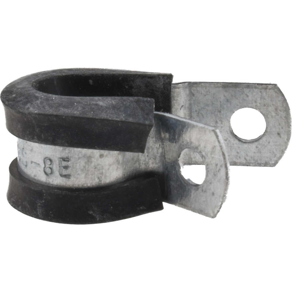 Cushion Clamp: 1/2" Pipe, Galvanized Steel