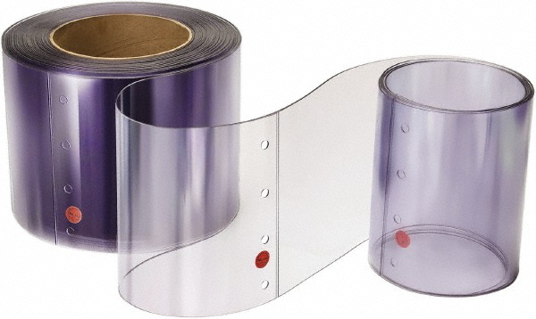 Replacement Dock Curtain Roll: Clear - 8" Wide, 8' Long, 0.08" Thick, Vinyl