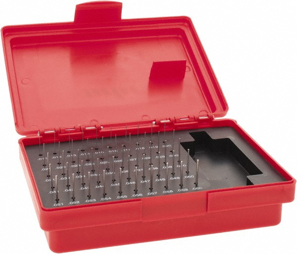 Value Collection 616-81016 Class ZZ Plug Gage Set: 0.011 to 0.06" Range, 50 Pc Image