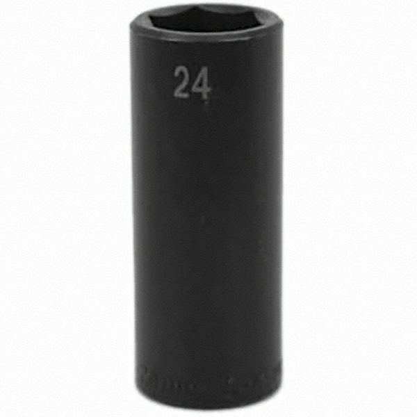 SK Impact Socket 1/2" Drive, 24mm Socket, Hex Drive MSC Industrial