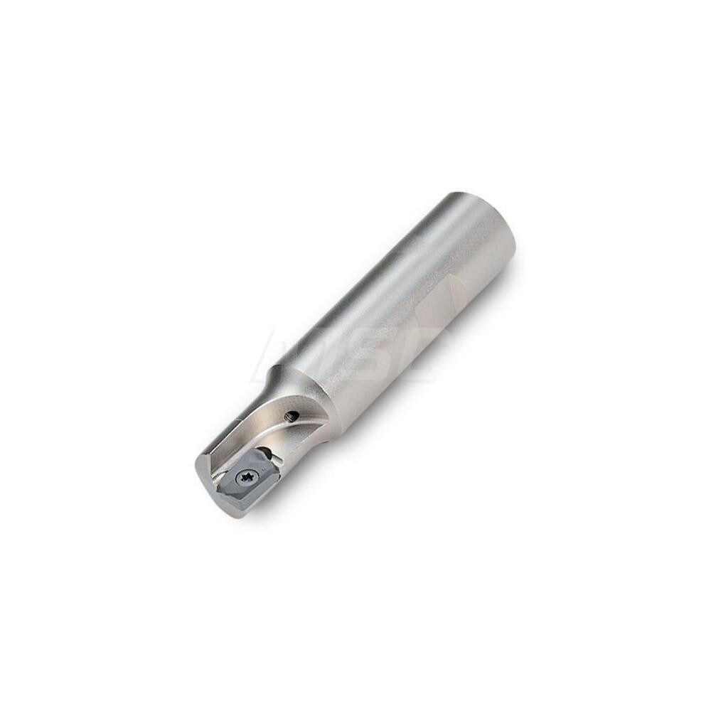 1" Cut Diam, 0.47" Max Depth, 3/4" Shank Diam, Weldon Shank, 3-3/4" OAL Indexable Square-Shoulder End Mill
