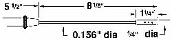 Thermo Electric SF050-234 Thermocouple Probe: Type T 