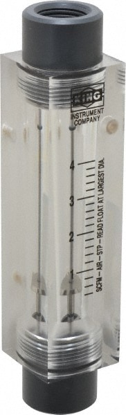 King 7511212B-01 1/2" FNPT Port Block Style, Inline Flowmeter 