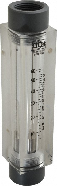 King 7510216A-03 1" FNPT Port Block Style, Inline Flowmeter 