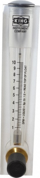 King 75302116C-02 1" M Port Block Style Panel Mount Flowmeter Image