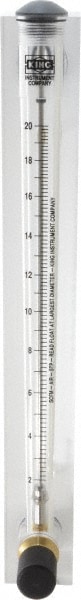 King 75302117C-05 1/2" F Port Block Style, Panel Mount Flowmeter Image