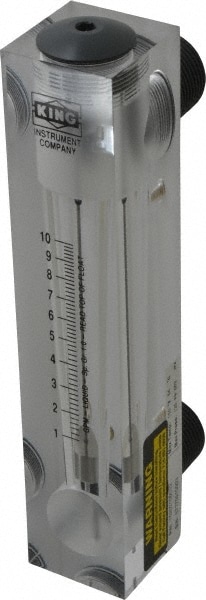 King 75202106C-02 1" M Port Block Style Panel Mount Flowmeter 