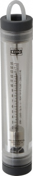 King 7205017131W 1" FNPT Port Tube Flowmeter 