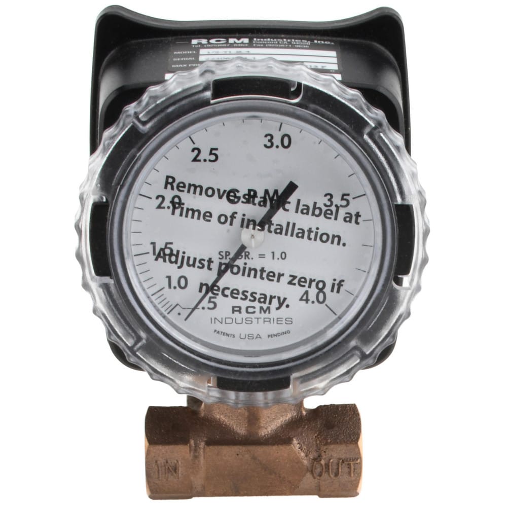 1/2" NPT Port RCM Industries Flo-Gage Flowmeter