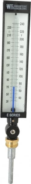 WGTC AS5H 942E 30 to 240°F, Industrial Thermometer without Thermowell 