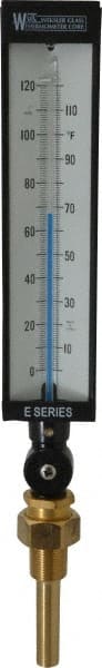 WGTC AS5H916E/T1E3D2 120°F, Industrial Thermometer with Standard Thermowell 