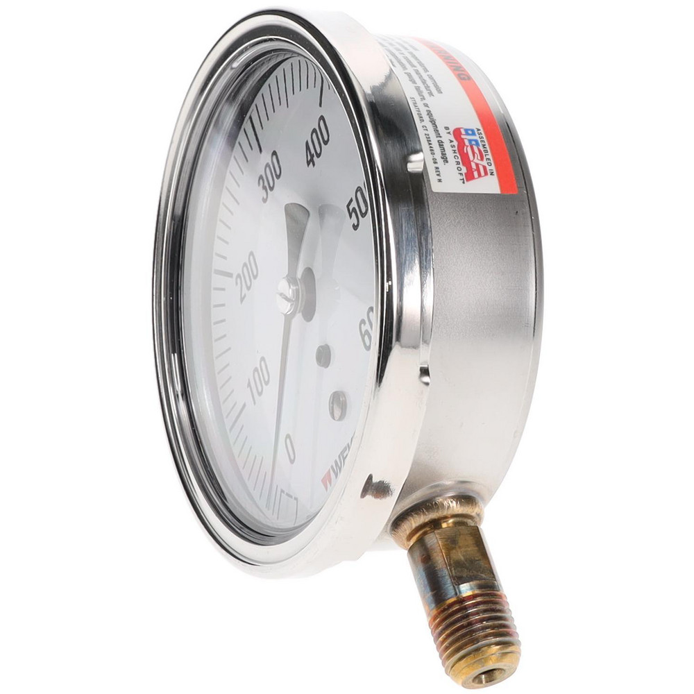 AG Precision Pressure Gauge - Dual Scale 0-600 BAR / PSI, 150 Mm Stainless Steel Dial, +/-1% Accuracy