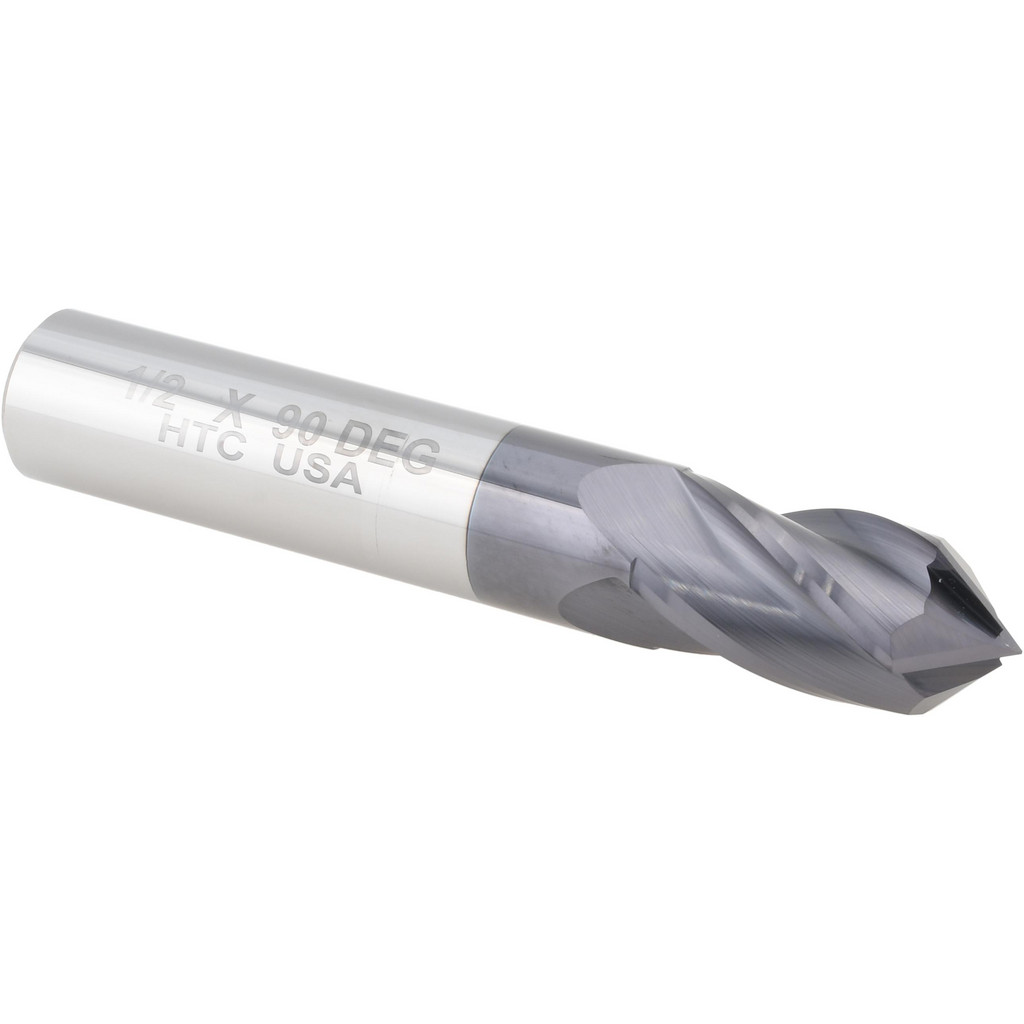 Harvey Tool 15332-C3 Drill Mill: 1/2" Dia, 1" LOC, 4 Flutes, 90 &deg; Point, Solid Carbide Image