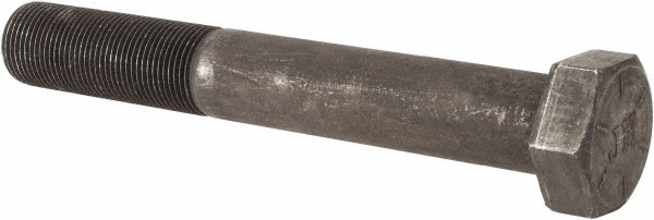 Value Collection 451024BR Hex Head Cap Screw: 1-1/8 - 12 x 8", Grade 8 Steel, Uncoated Image
