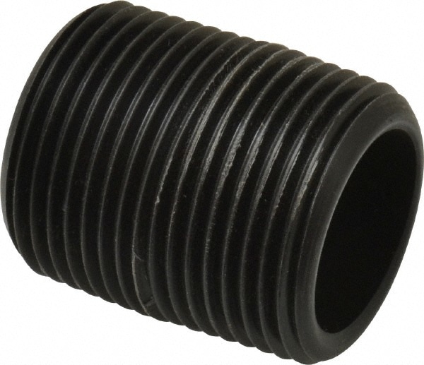 1" Pipe, 1-1/2" Long Polypropylene Threaded Plastic Pipe Nipple