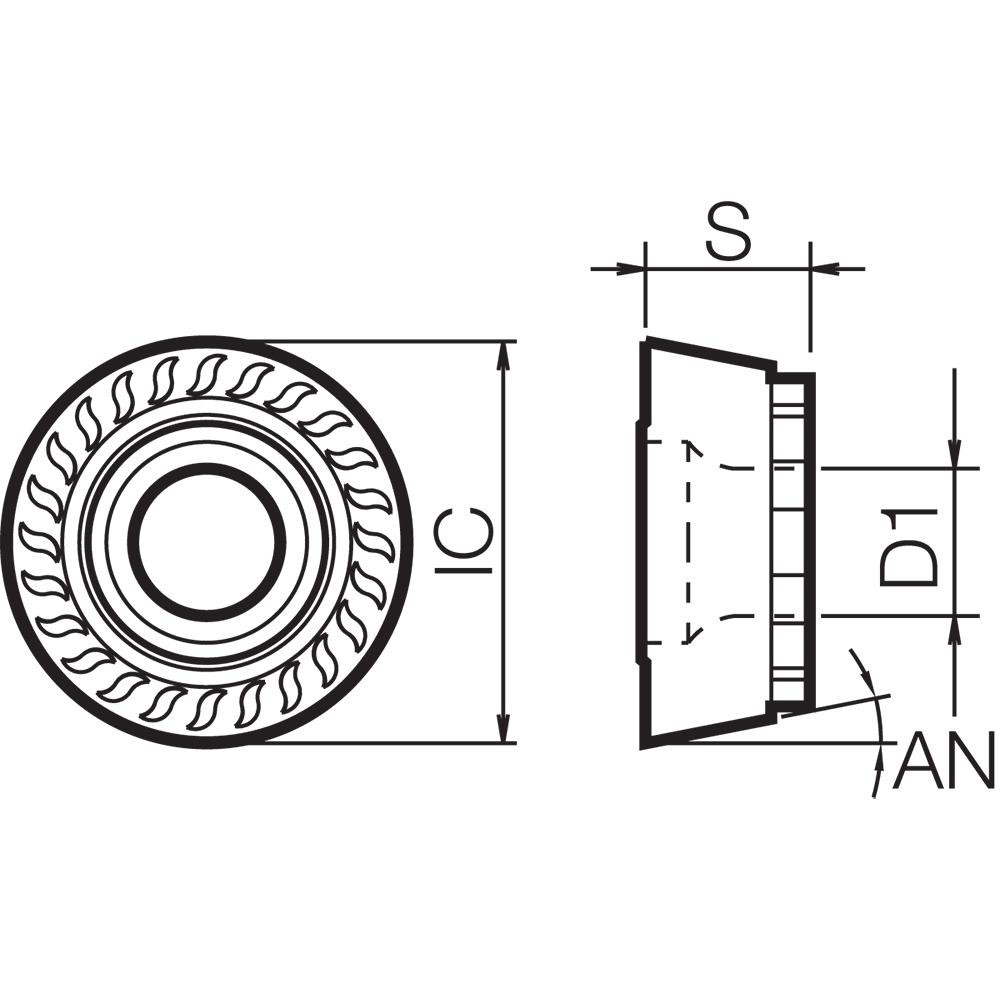 Kyocera - Milling Inserts: Insert Style: RPMT; Insert Size: 1204 ...