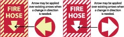 Right Arrow (Graphic), Pressure Sensitive Vinyl Fire Sign