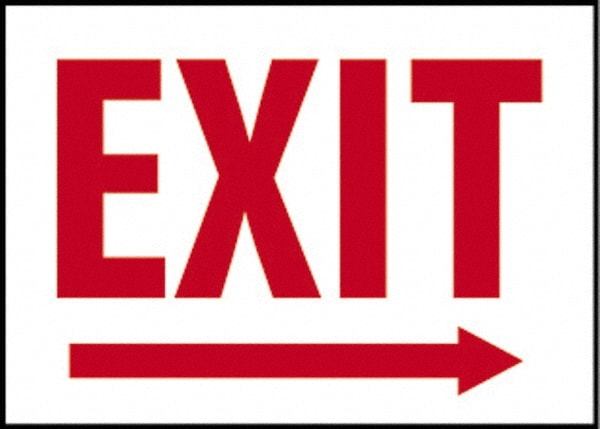 Exit, Plastic Exit Sign