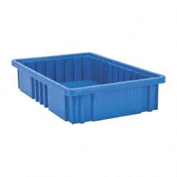 Quantum Storage DG92035BL Dividable Grid Storage Container, 16-1/2 L x 10-7/8 W x 3-1/2 H, Blue (Pack of 12)