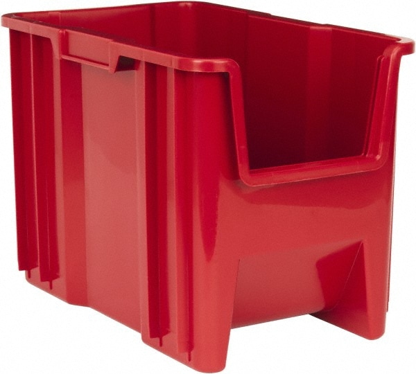 Quantum Storage QGH600RD Plastic Hopper Stacking Bin: Red 