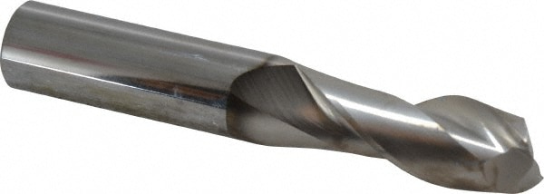 SGS 34666 Square End Mill: 5/8 Dia, 1-5/8 LOC, 5/8 Shank Dia, 3-3/4 OAL, 2 Flutes, Solid Carbide Image