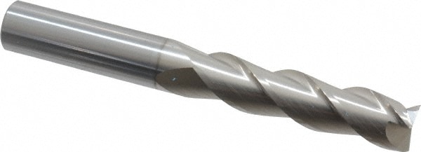 SGS 34745 Square End Mill: 5/8 Dia, 2-1/2 LOC, 5/8 Shank Dia, 5 OAL, 3 Flutes, Solid Carbide Image